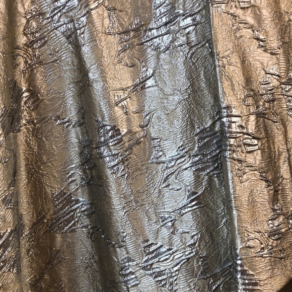 Nicole Bakti Strapless Gown, Size 6 in Silver & Gold - Stunning! - Picture 2 of 8